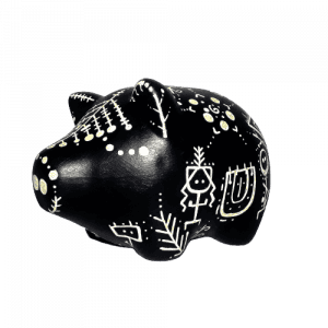 Piezas de ceramica con diseños Abstractos y Precolombinos